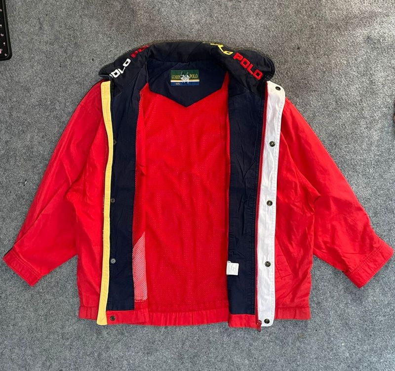 Vintage Y2K Windbreaker Pria red, foto 2