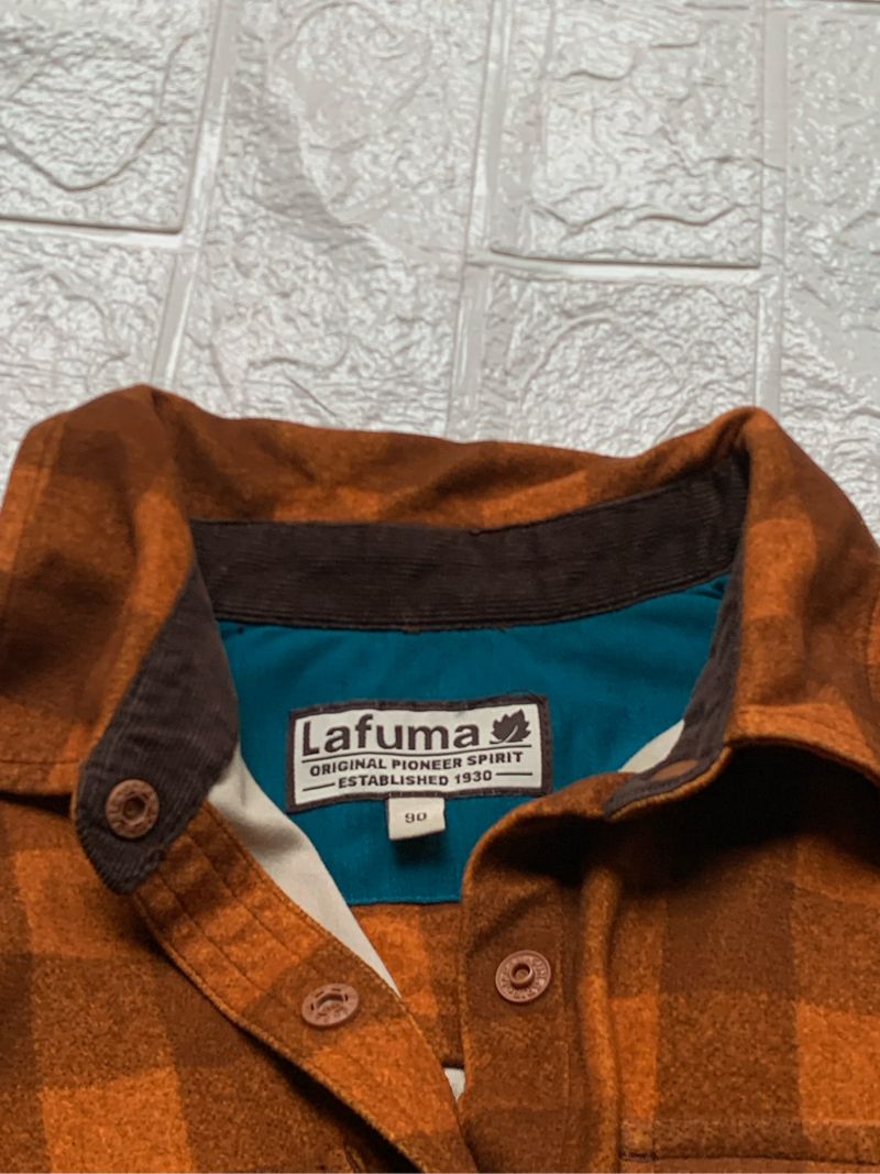 Lafuma Gorpcore Casual Formal shirt Pria black orange, foto 5