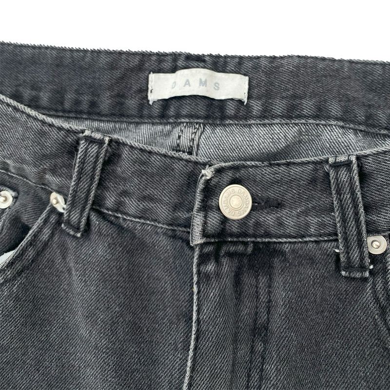 Y2K Reworked Jeans Pria black gray, foto 2