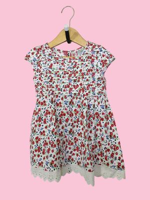 Vintage Coquette Kids white red
