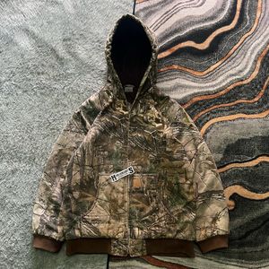 Carhartt Vintage Streetwear Track jacket Pria tan khaki