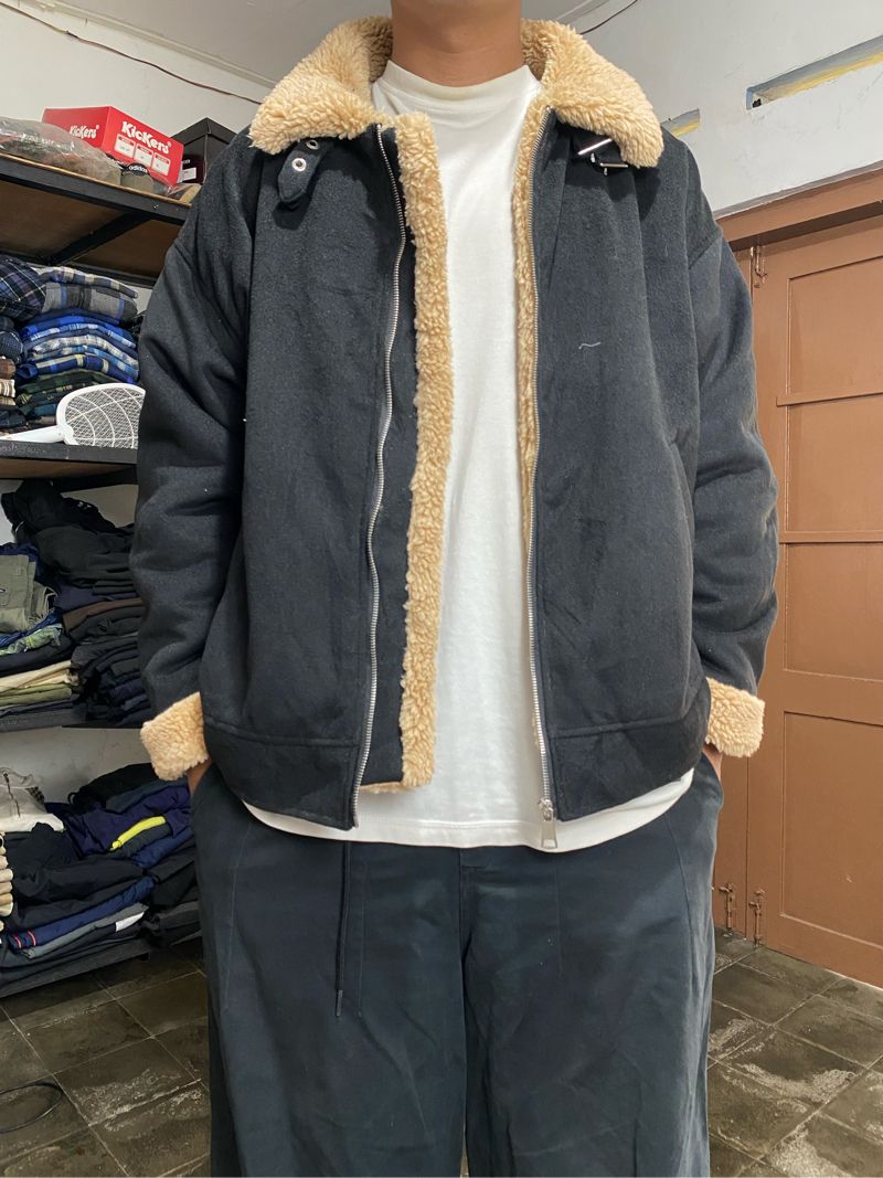 Y2K Casual Harrington jacket Pria black, foto 7