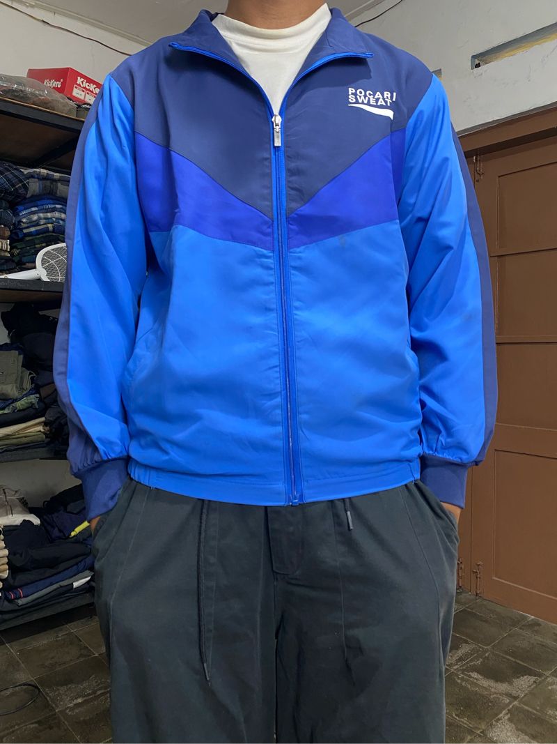 Y2K Casual Windbreaker Pria blue, foto 8