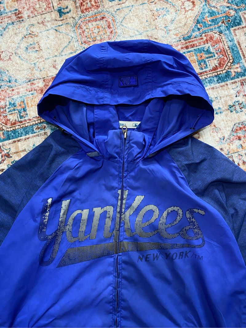 MLB Y2K Casual Windbreaker Pria blue, foto 4