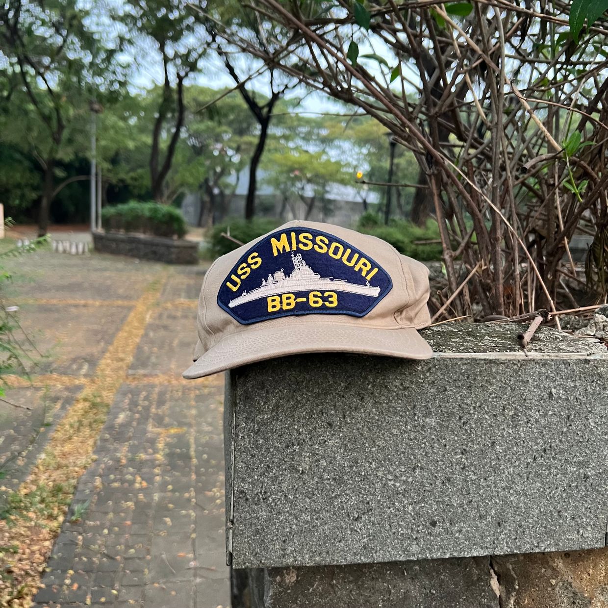 Vintage Y2K Hat Pria tan