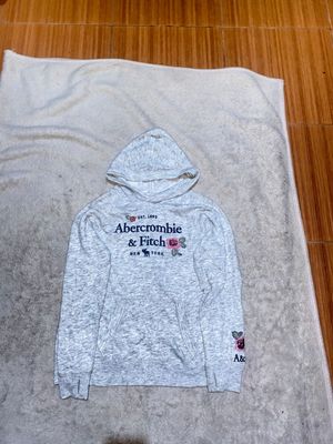 Abercrombie & Fitch Biker Hoody Wanita white