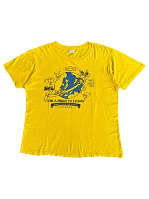 Japanese brand Vintage T-shirt Pria yellow