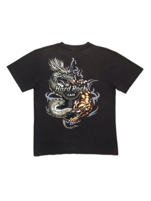 Hard Rock Cafe Vintage Y2K T-shirt Pria brown