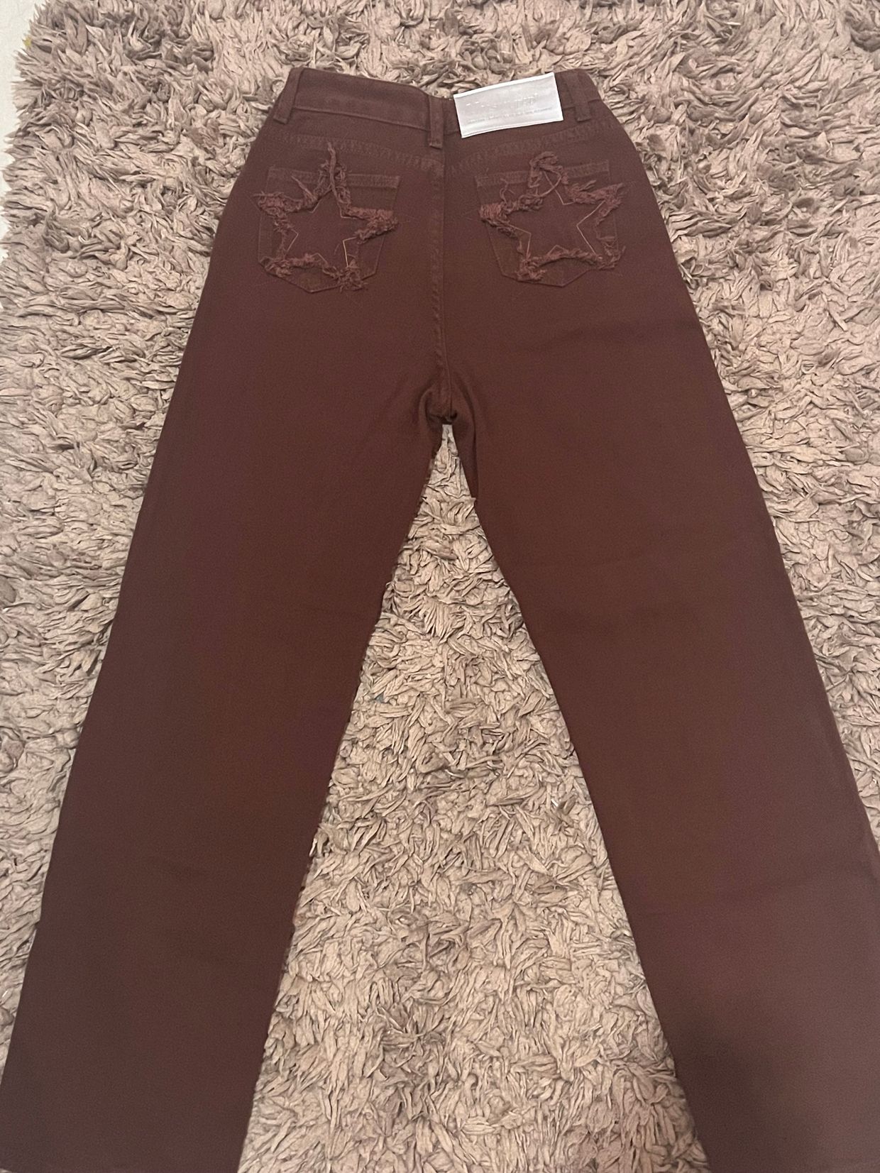 Y2K Flare pants Wanita brown, foto 2
