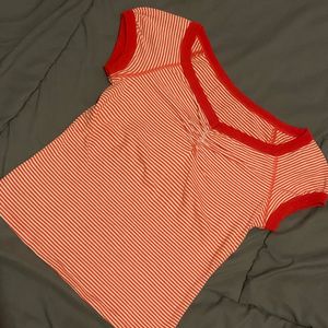 Casual T-shirt Wanita red