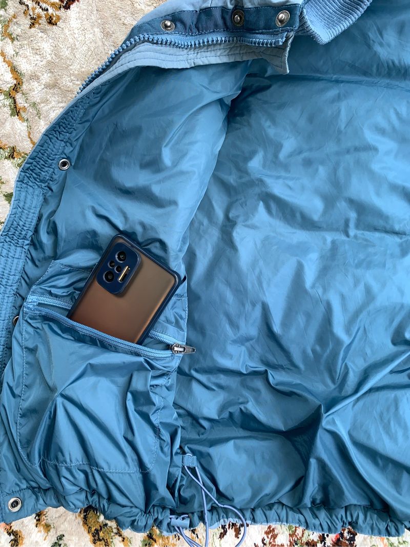 Jeep Gorpcore Casual Puffer jacket Pria blue, foto 4