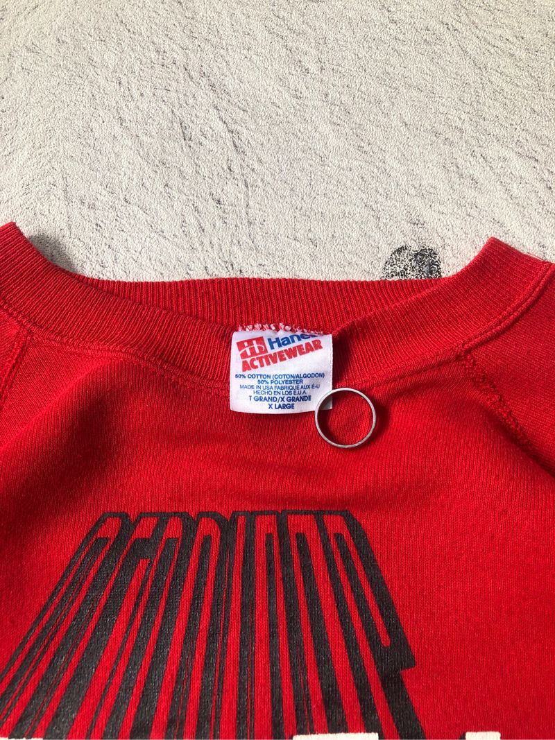 Vintage Y2K Sweatshirt Pria red, foto 3