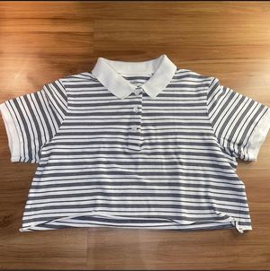Uniqlo Casual Crop top Wanita white black