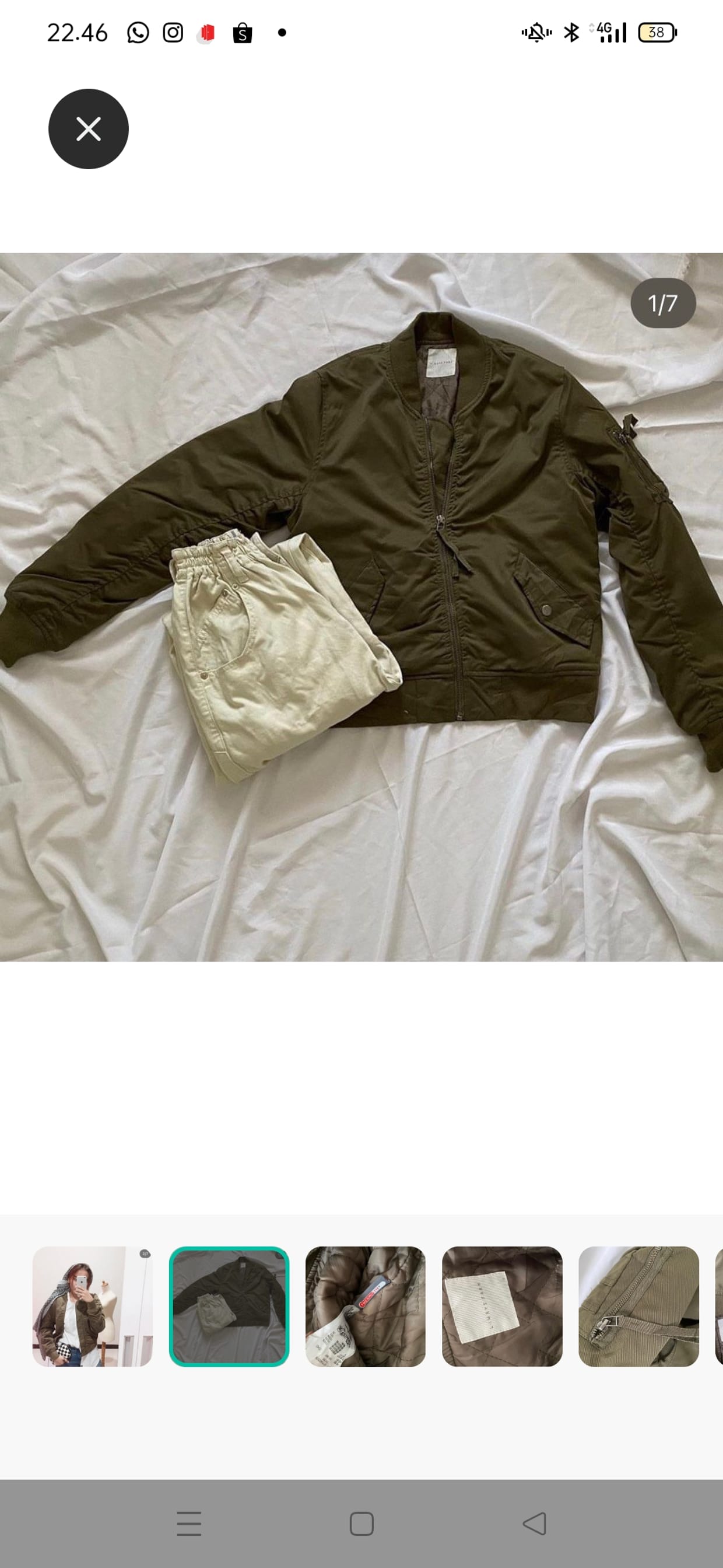 Casual Bomber jacket Wanita green, foto 8