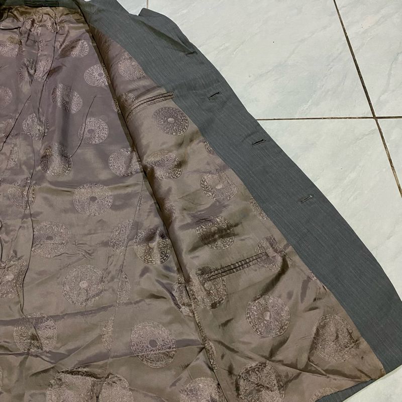 Versace Vintage Casual Blazer Pria gray, foto 4