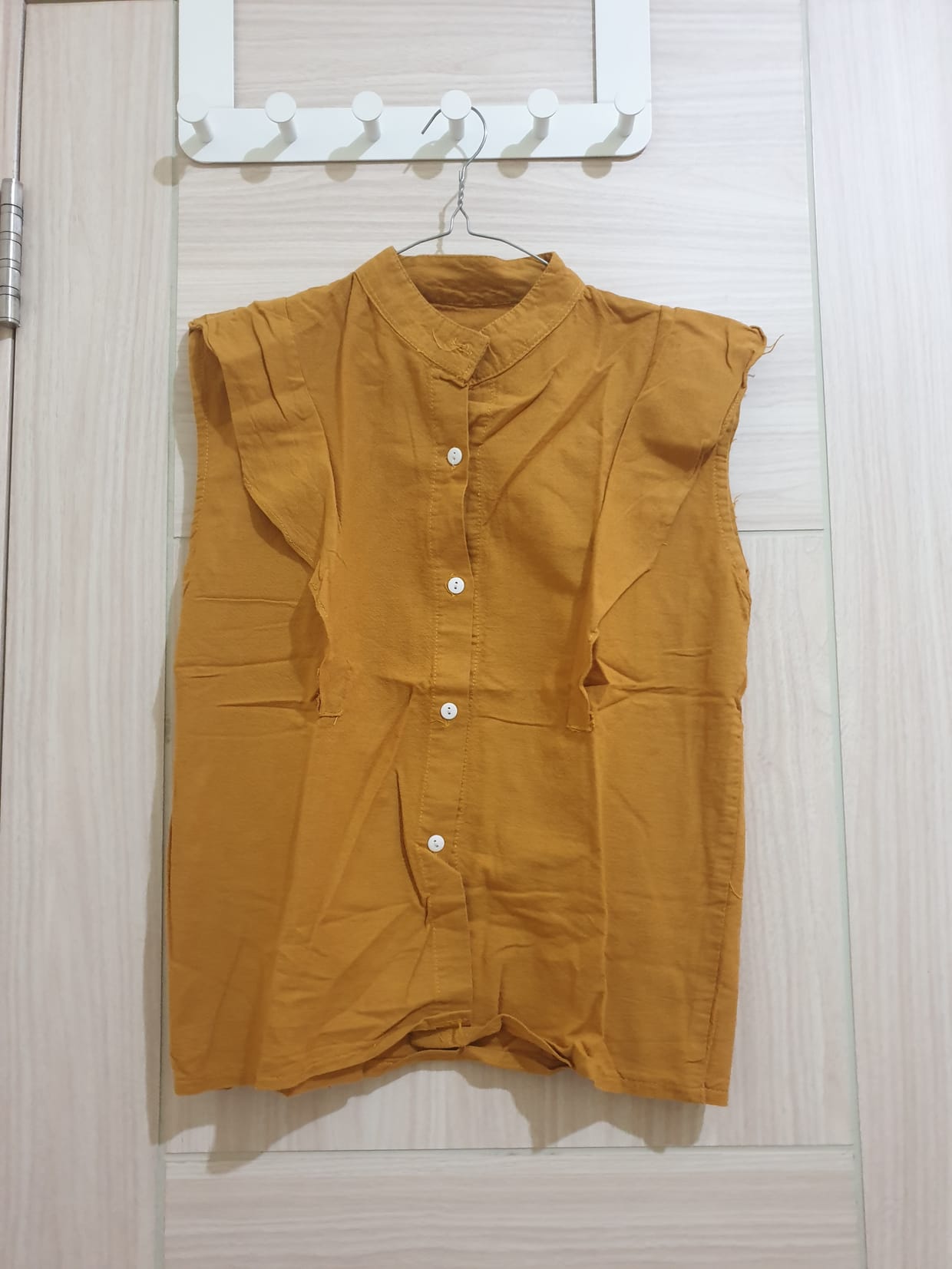 Minimalist Casual Shirt Wanita orange
