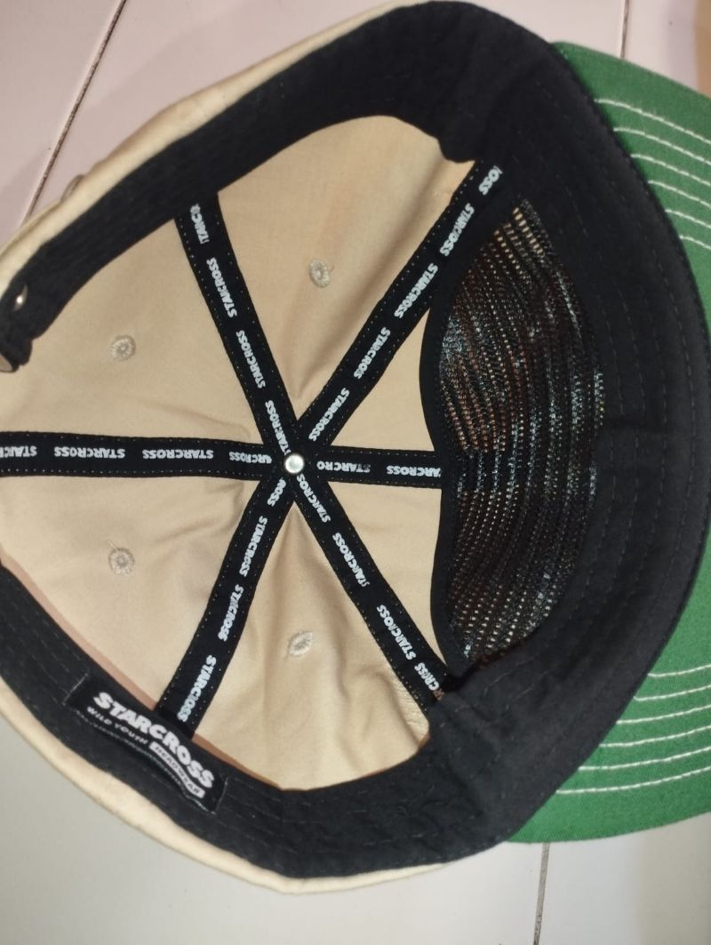 Vintage Hat Pria tan, foto 3