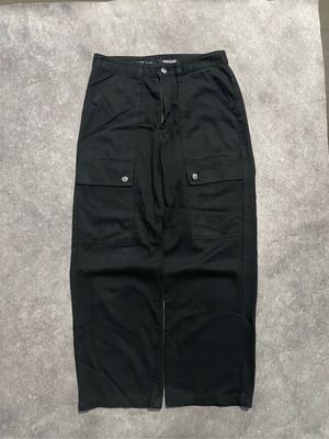 Stussy Streetwear Y2K Jeans Pria black