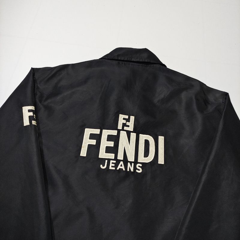 Fendi Luxury Windbreaker Pria black, foto 3