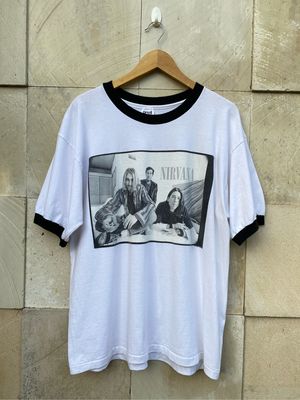 Fruit of the Loom Vintage T-shirt Pria white black