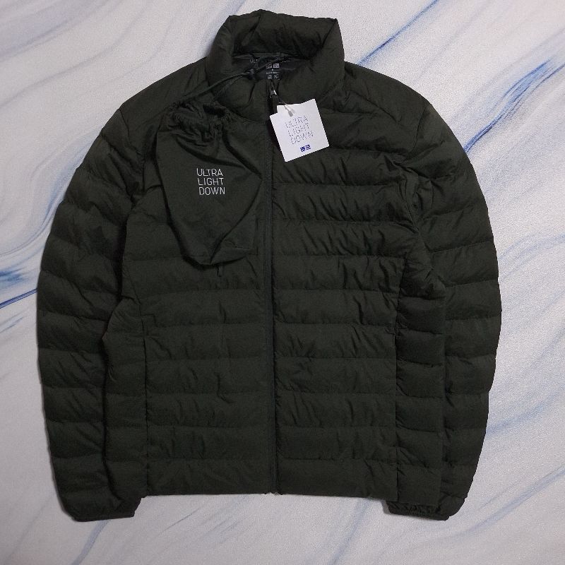 Uniqlo Gorpcore Puffer jacket Pria green, foto 3
