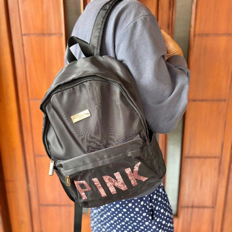 Casual Backpack Wanita black, foto 8