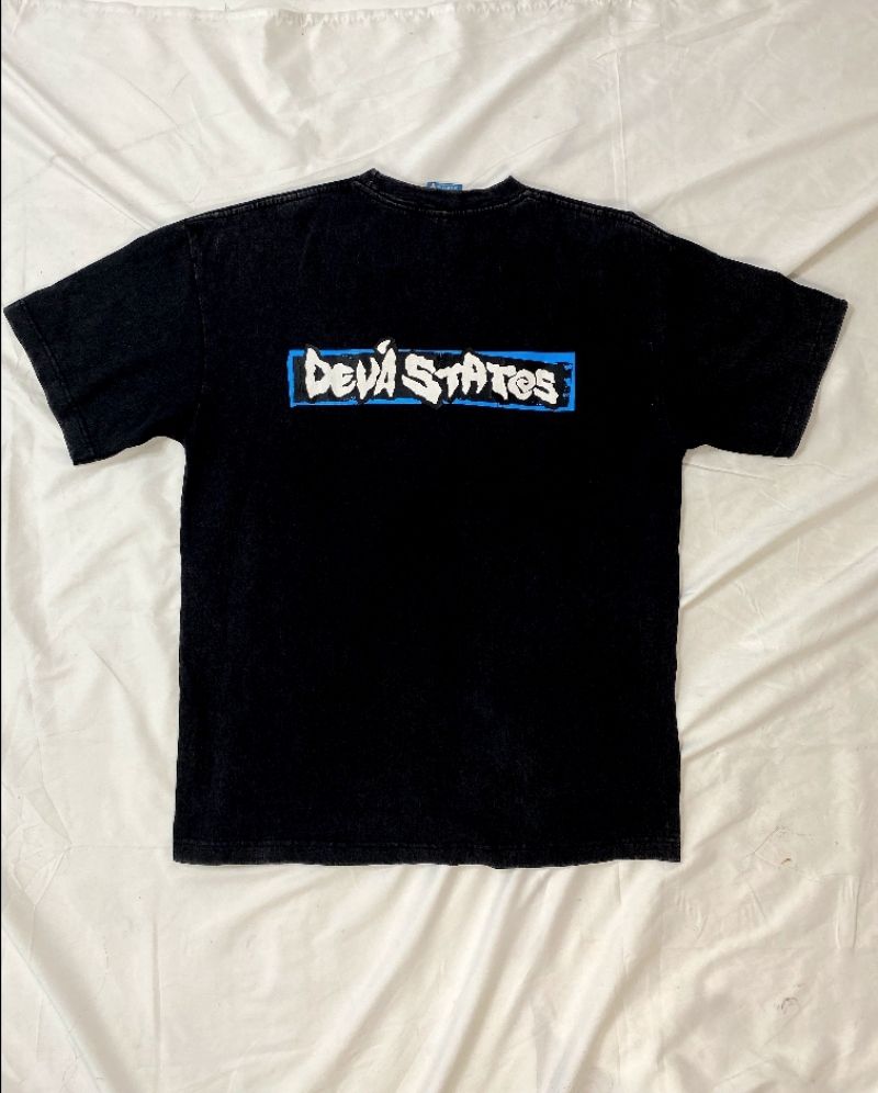 DEVÁ STATES Vintage T-shirt Pria black, foto 3