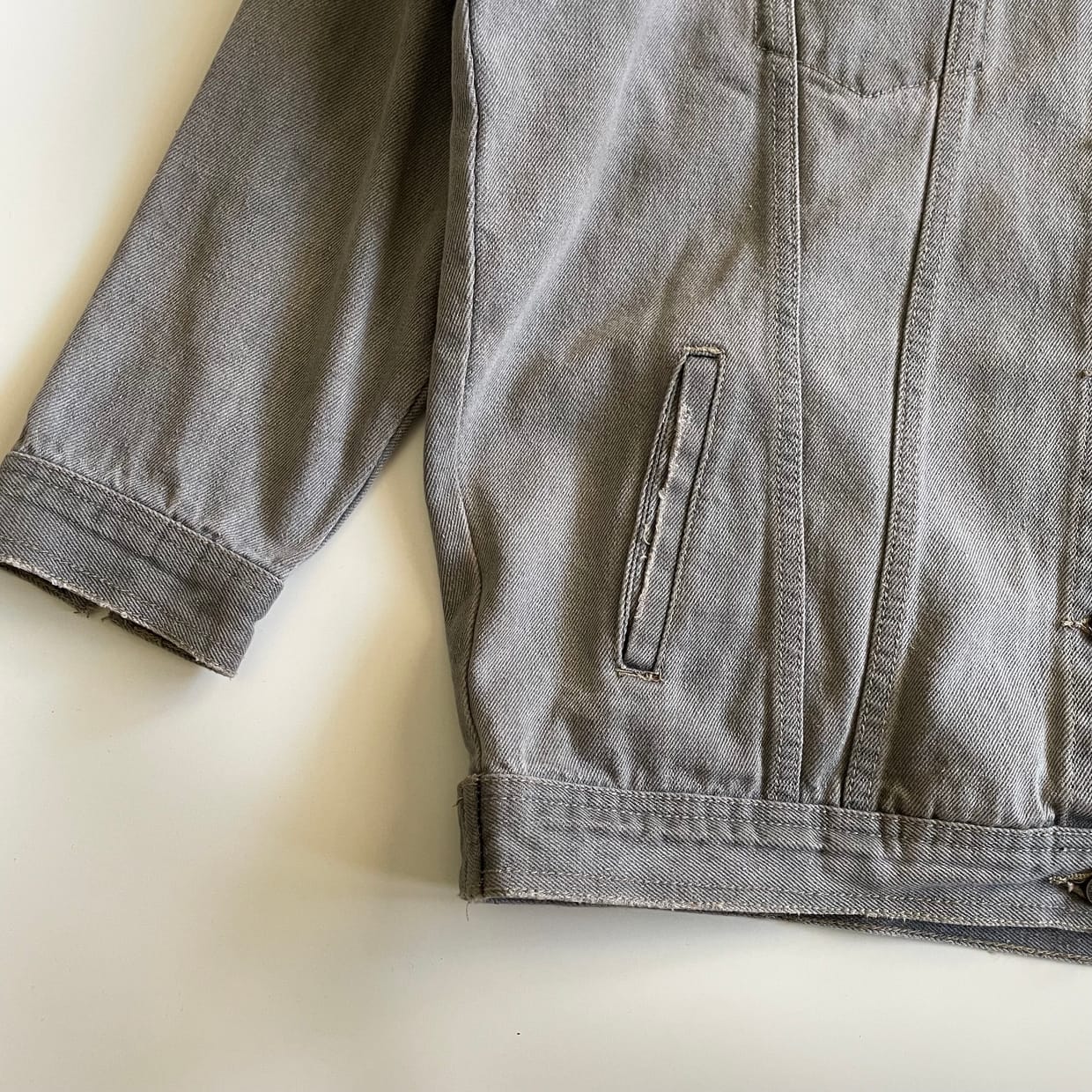 Vintage Casual Denim jacket Pria gray, foto 4