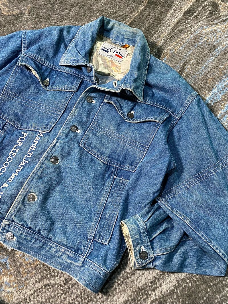 Vintage Casual Denim jacket Pria blue, foto 7