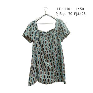 Vintage Babydoll dress Wanita multicolor