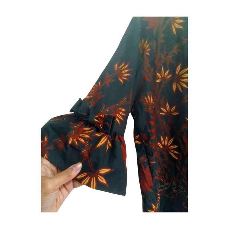 Batik Blouse Wanita brown black, foto 2