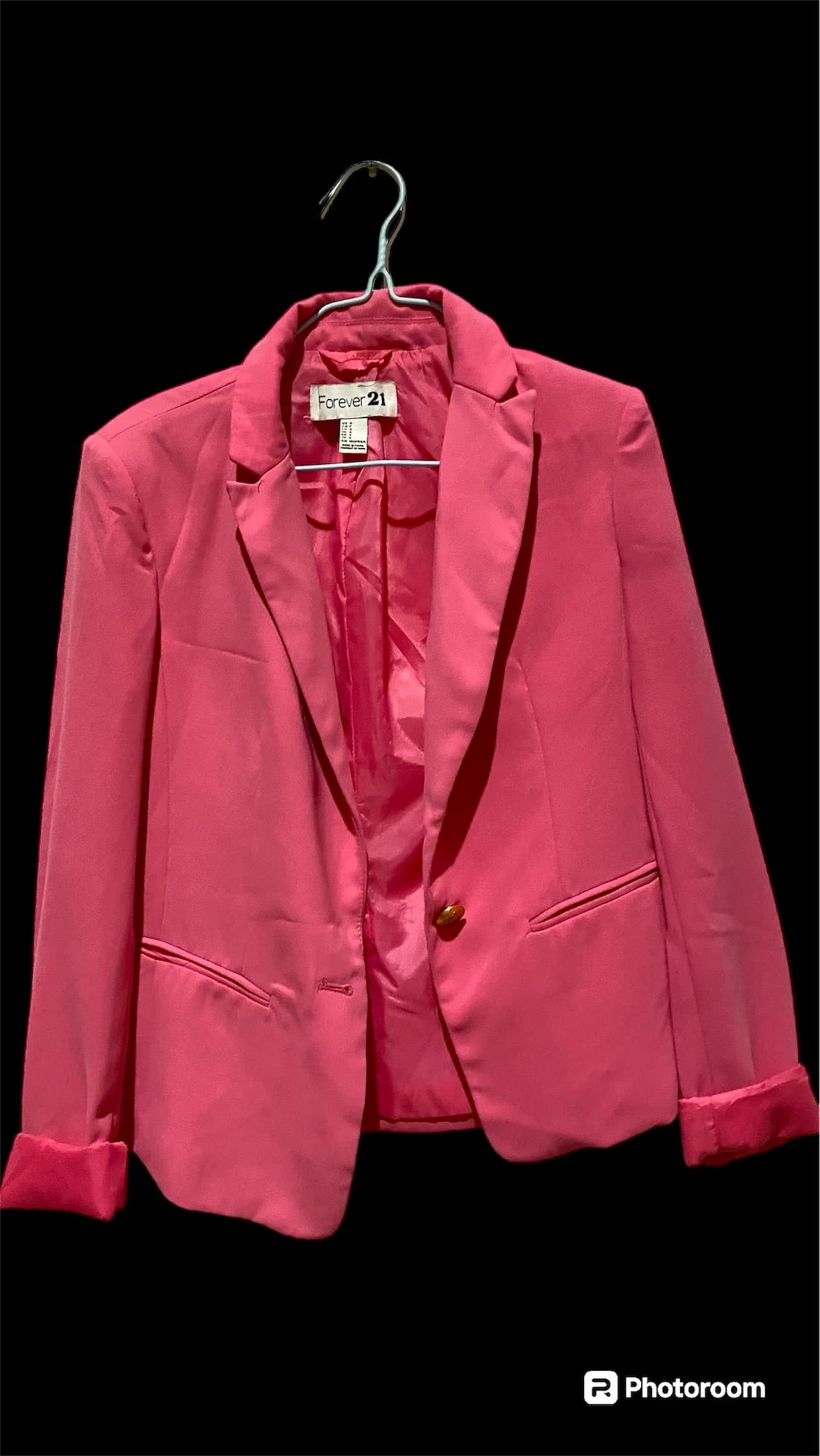 Forever 21 Casual Blazer Wanita pink