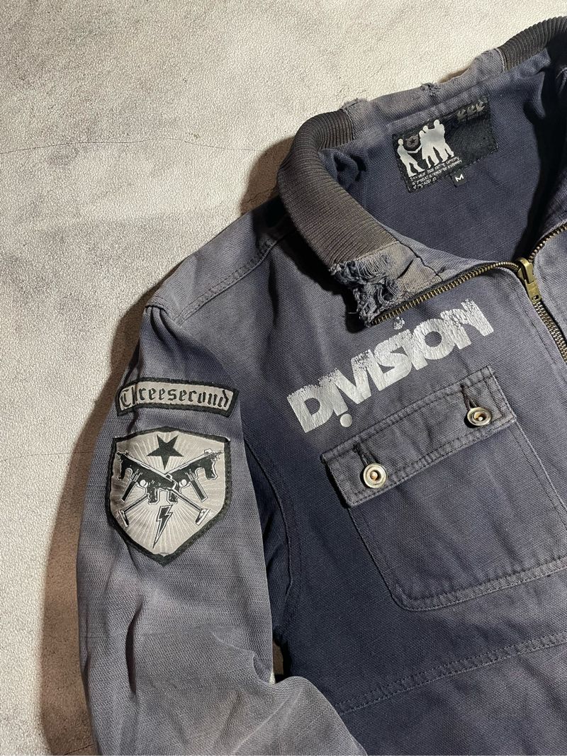 3 Second Vintage Y2K Denim jacket Pria gray blue, foto 6