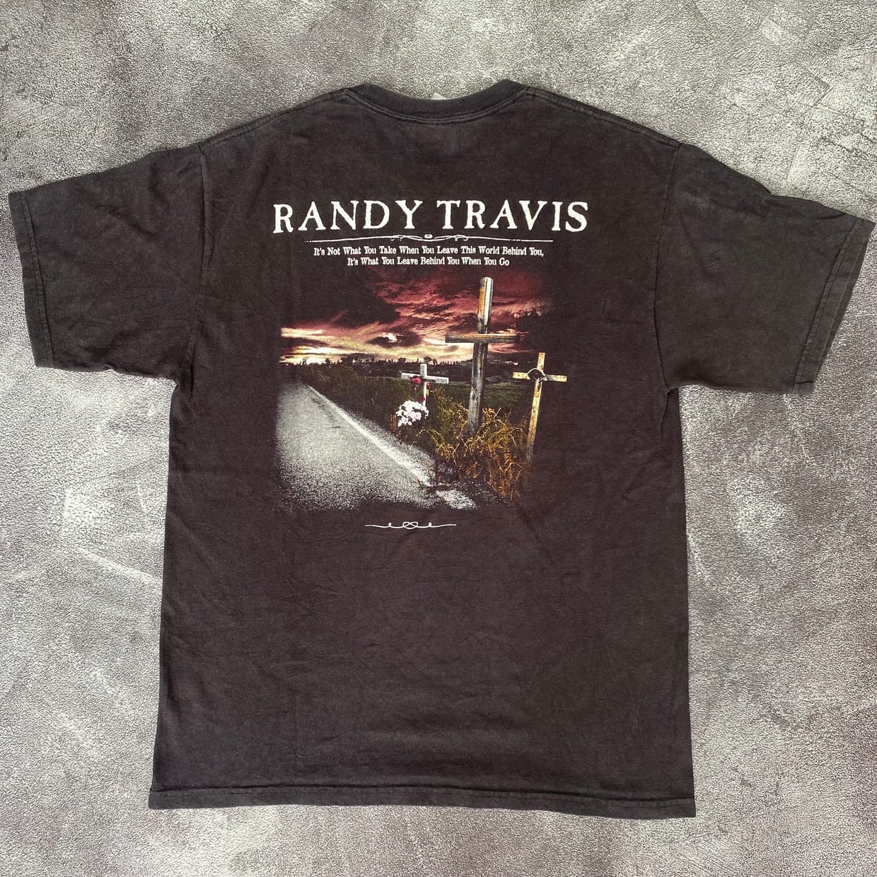 Hanes Vintage Grunge T-shirt Pria black