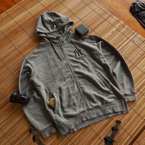 MLB Streetwear Casual Hoody Pria gray