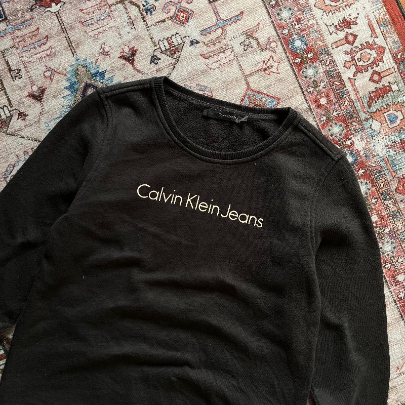Calvin Klein Minimalist Sweatshirt Pria black, foto 2