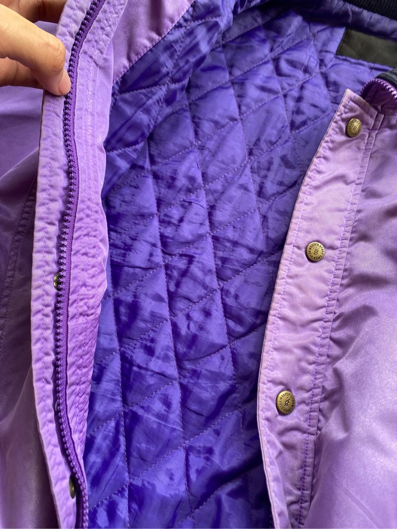 Minimalist Casual Bomber jacket Pria purple, foto 2