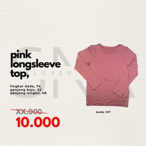 Casual T-shirt Wanita pink