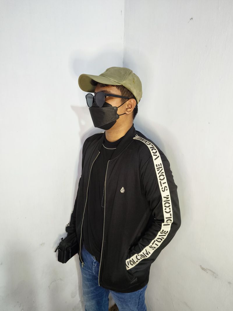 Volcom Vintage Casual Track jacket Pria white black, foto 7