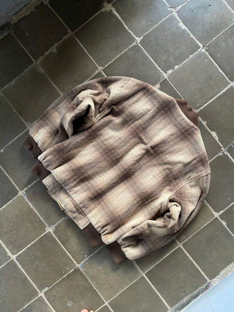 Vintage Leather jacket Pria brown khaki, foto 3
