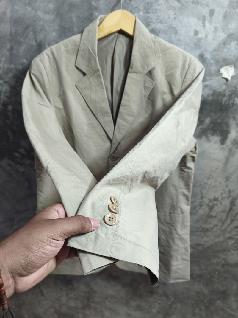 Casual Blazer Pria tan, foto 4