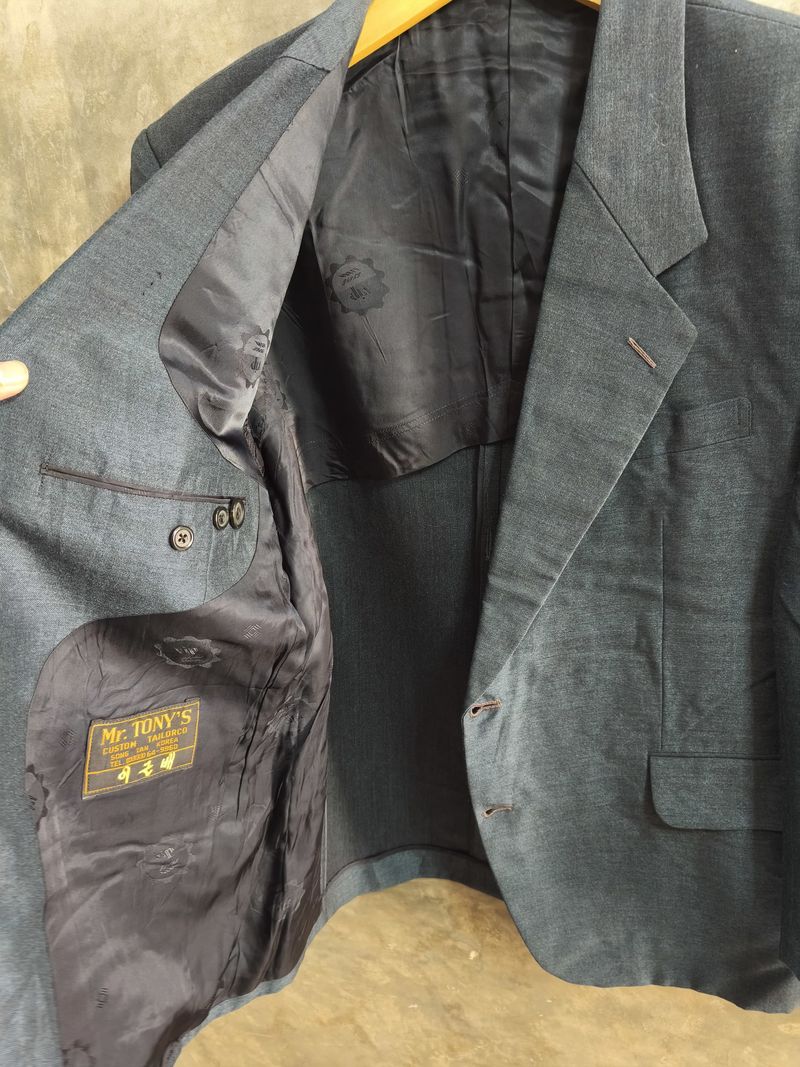 Mr. Junko Casual Blazer Pria navy, foto 3