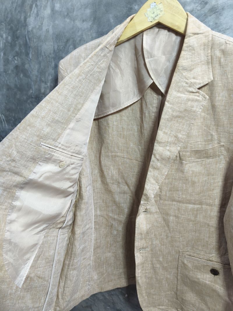 Casual Blazer Pria cream, foto 3