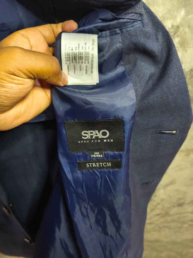 Spao Casual Blazer Pria navy, foto 3