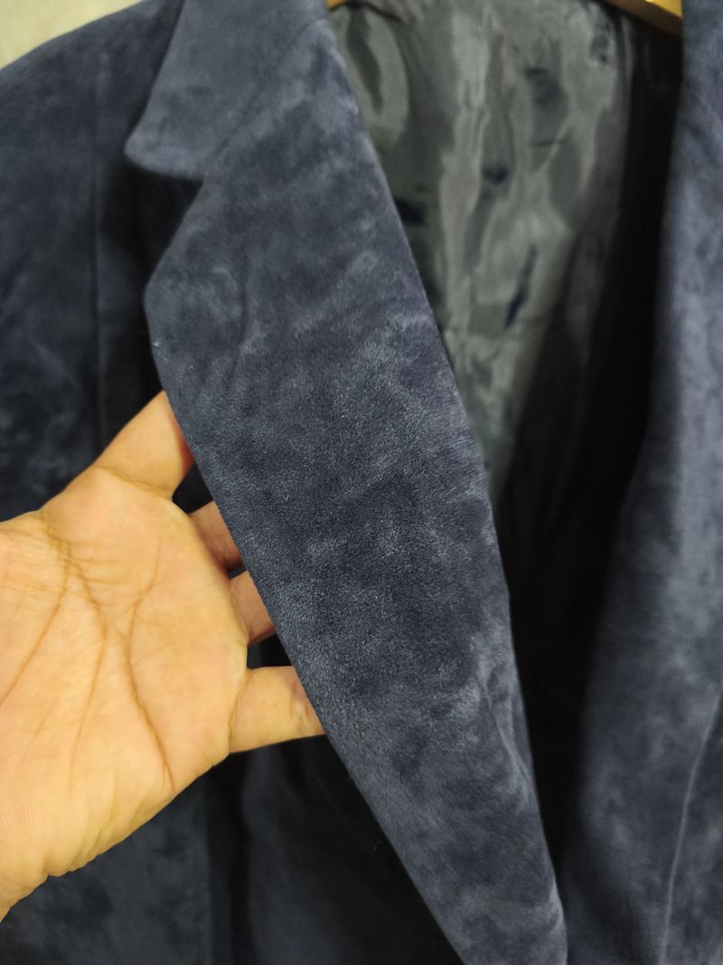 Vintage Casual Blazer Pria navy, foto 7
