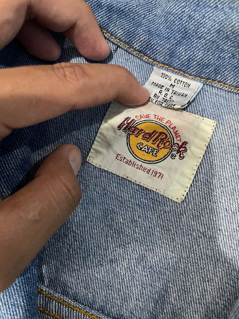Hard Rock Cafe Vintage Denim jacket Pria blue, foto 4