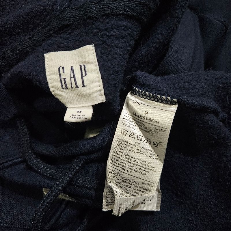 GAP Casual Hoody Pria navy, foto 3