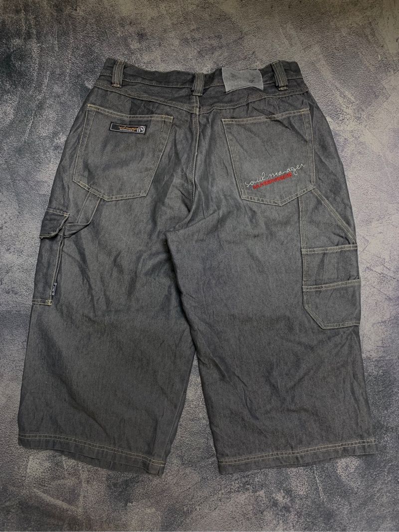 Freaky Massive Y2K Skater Short Pria tan brown, foto 4