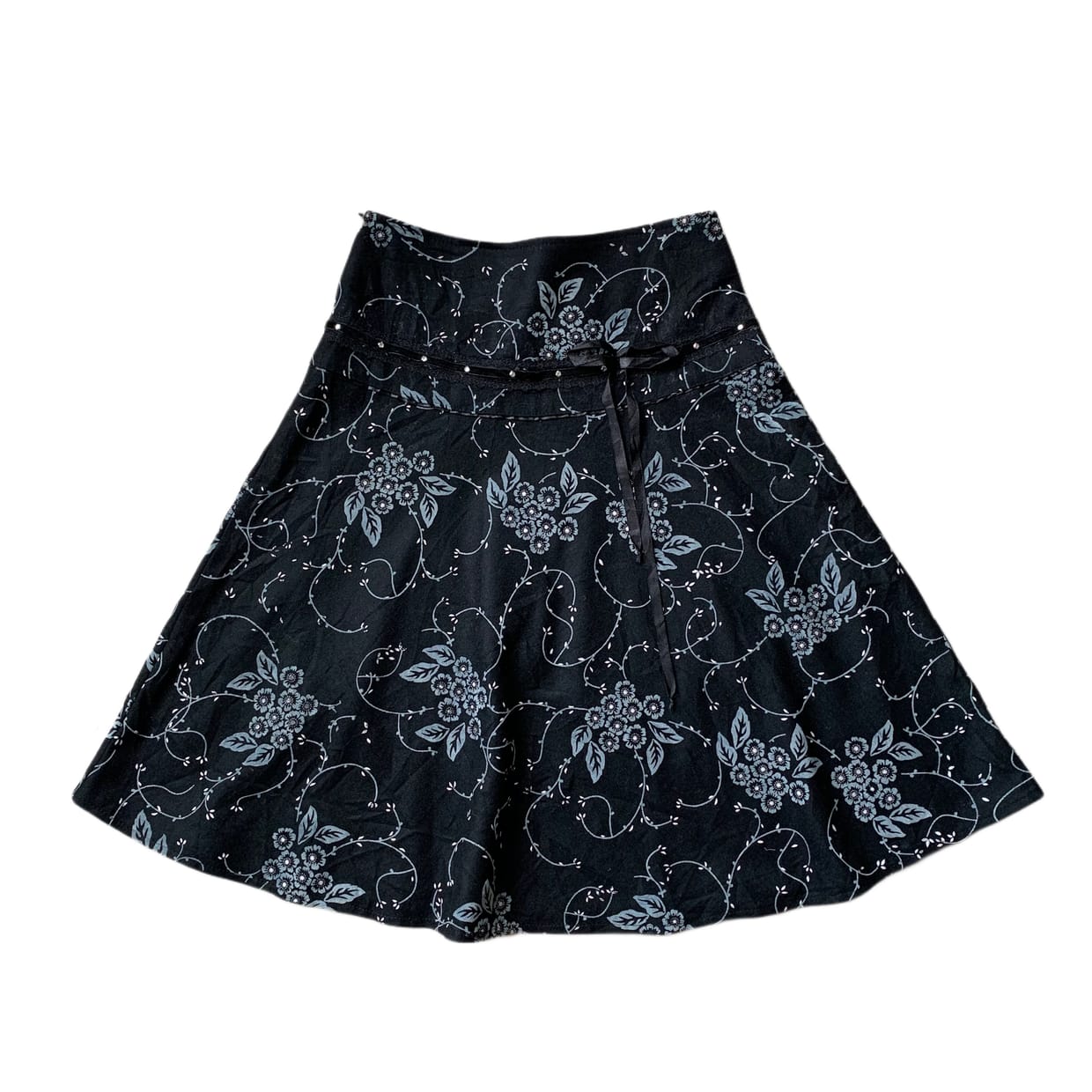 Y2K Coquette Skirt Wanita black