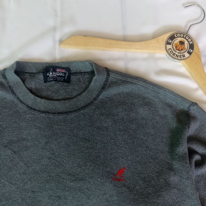 Kangol Casual Sweater Pria gray, foto 2